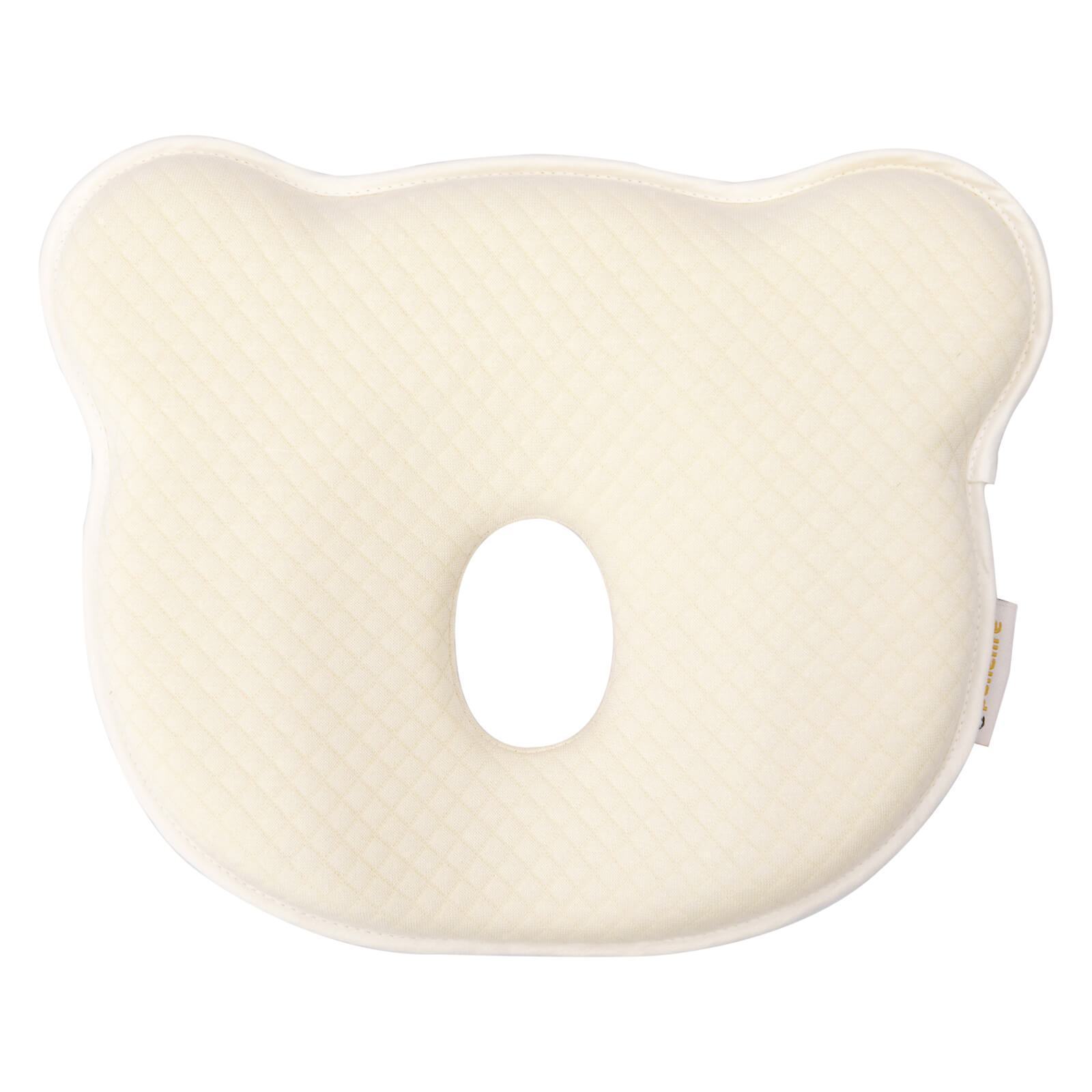 Baby Pillow against Head Shaping Memory Form Pillow for New born baby-Blue-Yellow